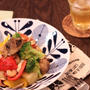 昼カフェ★コストコ商品アレンジ料理・じゃがいもと野菜のシーフードアヒージョ（簡略レシピ）