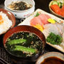■晩ご飯【簡単なお刺身定食】