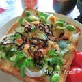 新玉葱×枝豆の和トースト　ガーリック＆オニオン風味。 by Mickey　Anneさん