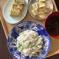９月はじめの朝ごはん「しらす干しと胡瓜の混ぜ寿司」。 by イェジンさん