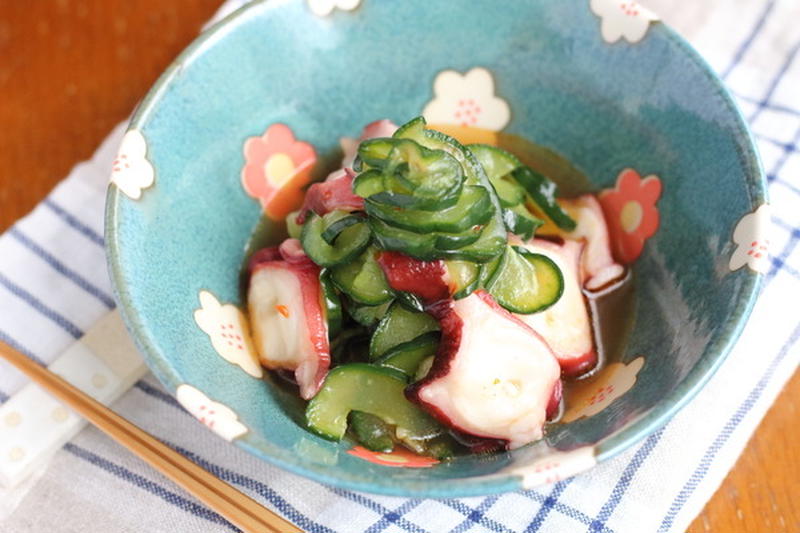 冷凍きゅうりで味がよくしみる！中華風たこ酢のレシピ｜きゅうりを冷凍してみた感想