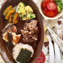 息子ごはん　朝から焼肉 ・ よく寝る息子