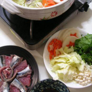 秋刀魚のしゃぶしゃぶ