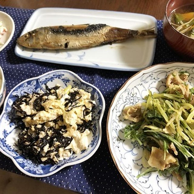 やっぱりですね＆水菜のカレー炒め