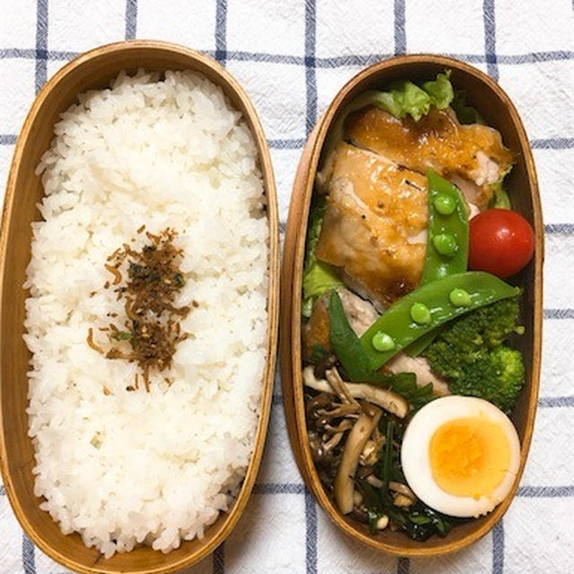 20180509パリパリグリルチキン弁当＆雨のお迎えてんやわんや