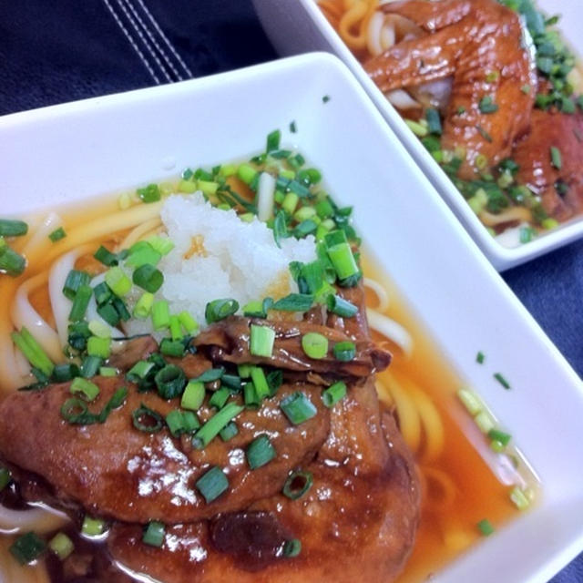 手羽煮うどん