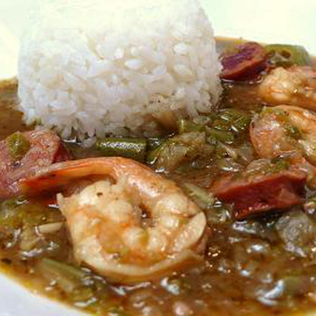 えびとソーセージのガンボ　Shrimp and Sausage Gumbo