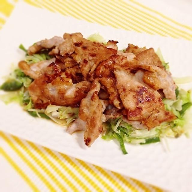 梅酒を使って豚肉の生姜焼き