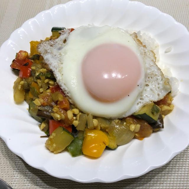 大豆でガパオライス