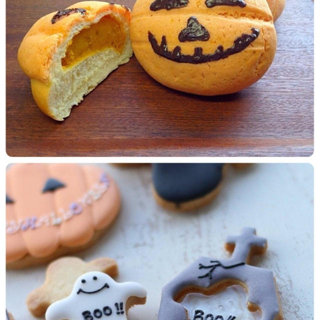ハロウィンでもある10月は、パンプキンパンがたくさん登場します