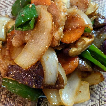 豚肉とお野菜の西京味噌炒め