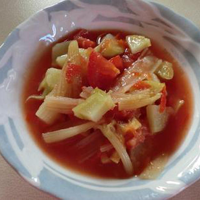 体が温まる　トマトと生姜のスープ　