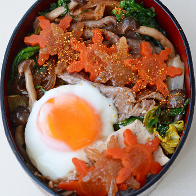 １２月２２日　月曜日　すき焼き丼