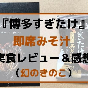 【味の感想】博多すぎたけ入りみそ汁5食（一人暮らしにオススメ）