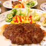 【 簡単！1人前150円⁉︎ハンバーグステーキ】