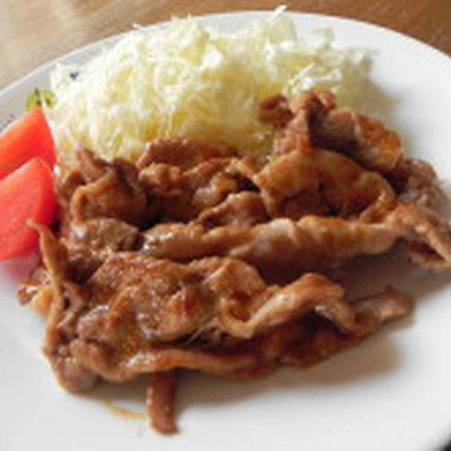 うまソースで「うま！しょうが焼き」作りました～♪