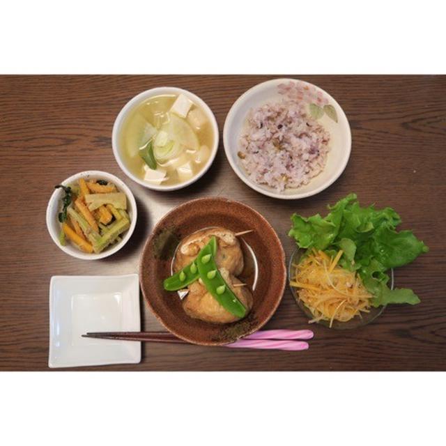 4月1日。晩御飯＊はるかと人参の甘酒サラダレシピ有＊