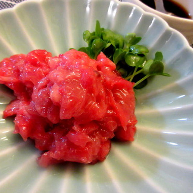 「おうちですいてね」の言葉につられて☆マグロのすきみに挑戦！