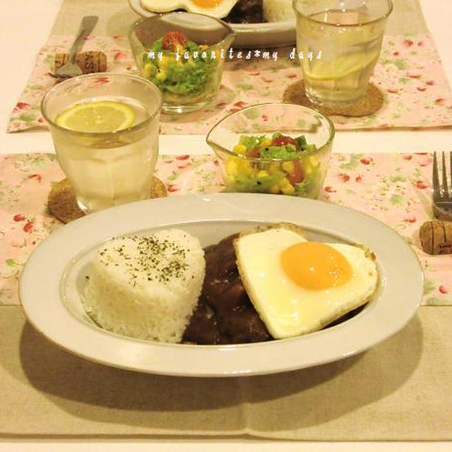 ビーフシチュー丼ディナー＆カルボナーラランチ＆おつまみ２種レシピ