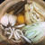お昼は鍋焼きうどん