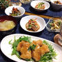柚子胡椒照り焼きチキン♪マスの南蛮漬け♪…夢を語る