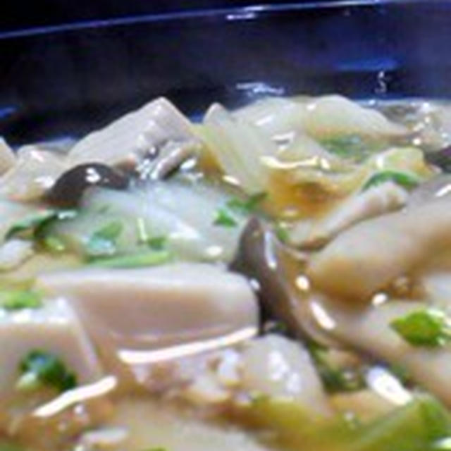 「白菜と豆腐の和風あんかけ」