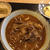 カレーうどんとカニ味噌豆腐