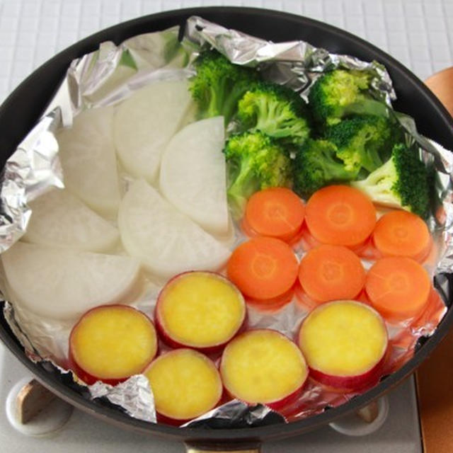 フライパンひとつで「温野菜」を簡単につくる方法