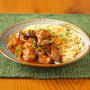 えび入り肉団子の中華風パスタ