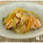 ビストロ使用。塩麹でしっとりジューシー。胸肉の野菜たっぷりあんかけ♪