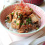 Salmon Tofu Rice Bowl with Black Bean Sauce豆鼓醤だれ鮭と豆腐の丼　