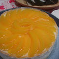 黄桃のヨーグルトムースケーキ★ひな祭りケーキ