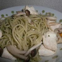 むね肉のヘルシーバジリコパスタ