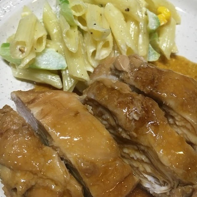 鶏胸肉の醤油煮