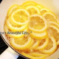 レモンのハニーシロップ煮。
