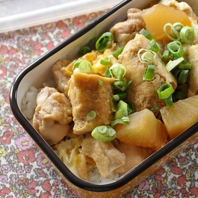 作りおきおかずを卵でとじてのっけるだけ！ラクチン弁当