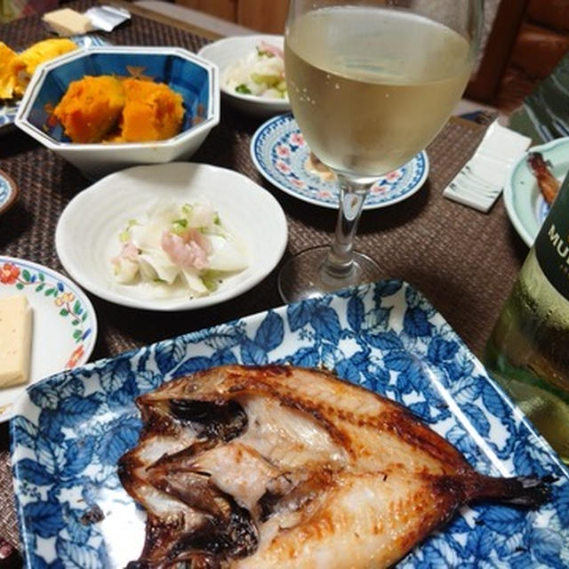今度こそ和食にしての白ワイン