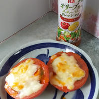 【「スムージードレで朝カフェ」レシピモニター参加中】５分でできちゃう❗️焼きトマト