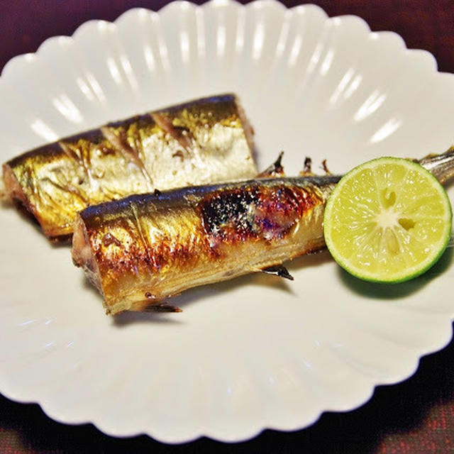 秋刀魚の肝焼き と 芋煮