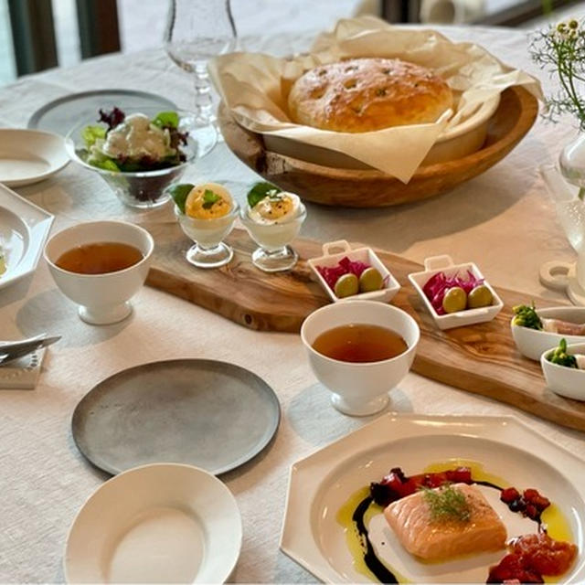 ご近所さんと、イタリアンのおうちランチ♪ とビクトリアケーキ