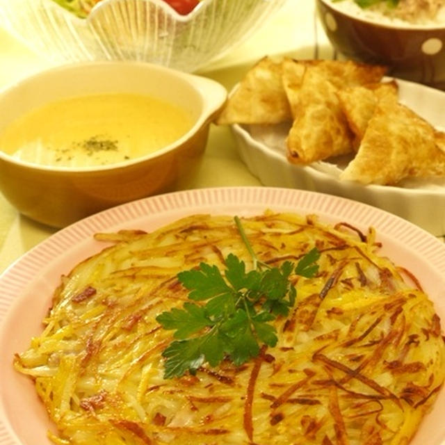 ブレンドポテトとベーコンのガレット