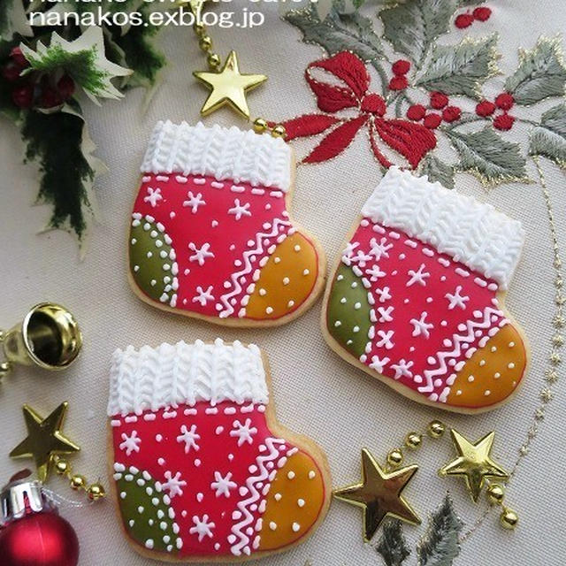 クリスマス＊靴下のアイシングクッキー