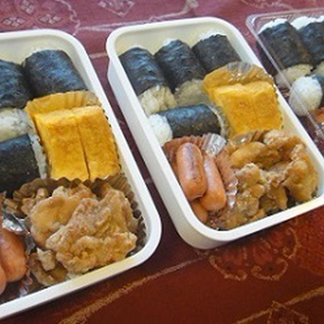 ７月２１日　唐揚げ　～　夫＠仕事　＆　長男＠大学　＆　次男＠部活弁当