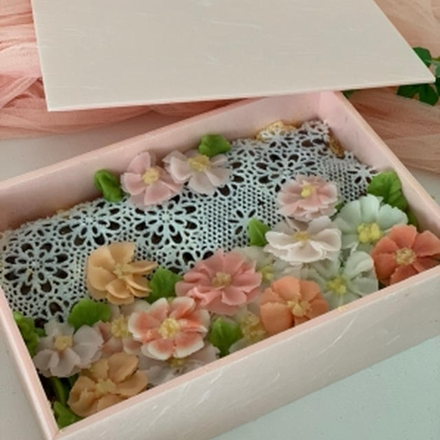あんレース＆お花絞り
