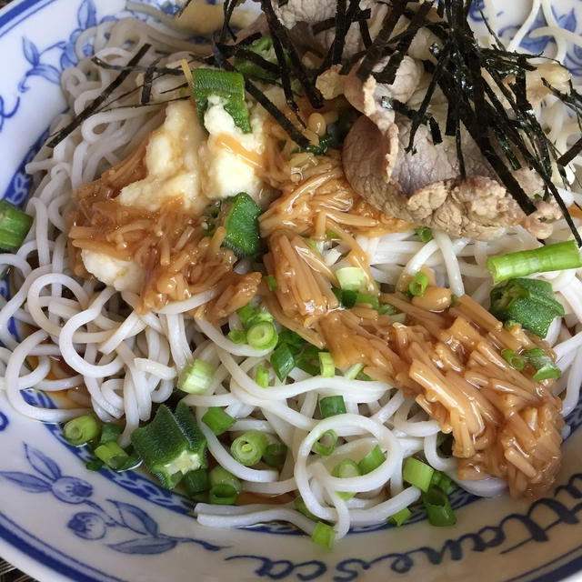 ねばとろそば～お弁当＊念願バーミキュラ着