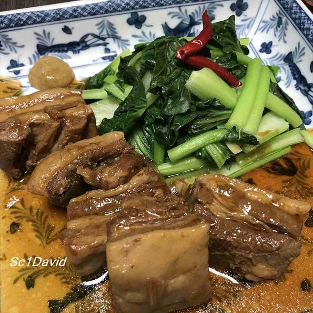 豚バラ肉角煮　ター菜