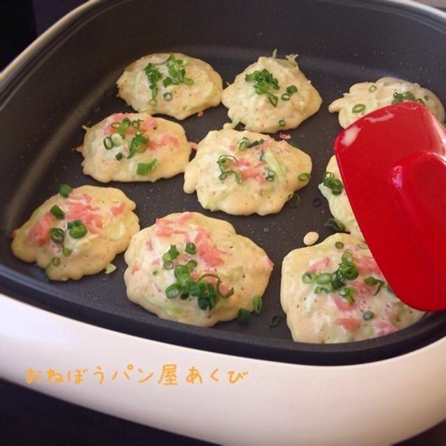 ホットプレートでチビっ子お好み焼き♡