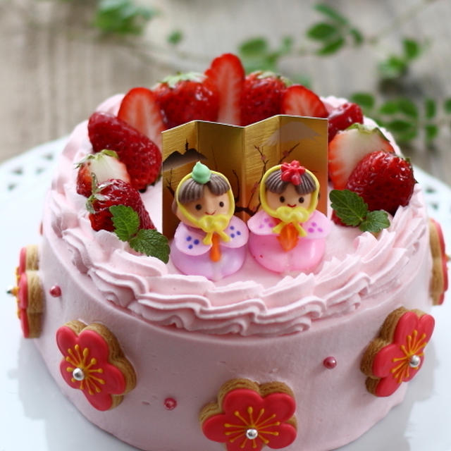 ■ひな祭りのケーキ♡