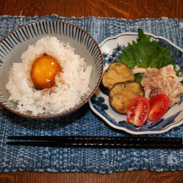 今日の朝ごはん～しょうゆ卵