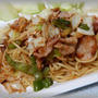 豚バラたっぷり塩焼きそば～麺と具は１対２で！